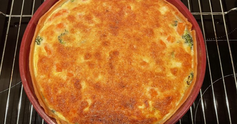 broccolitaart met geitenkaas