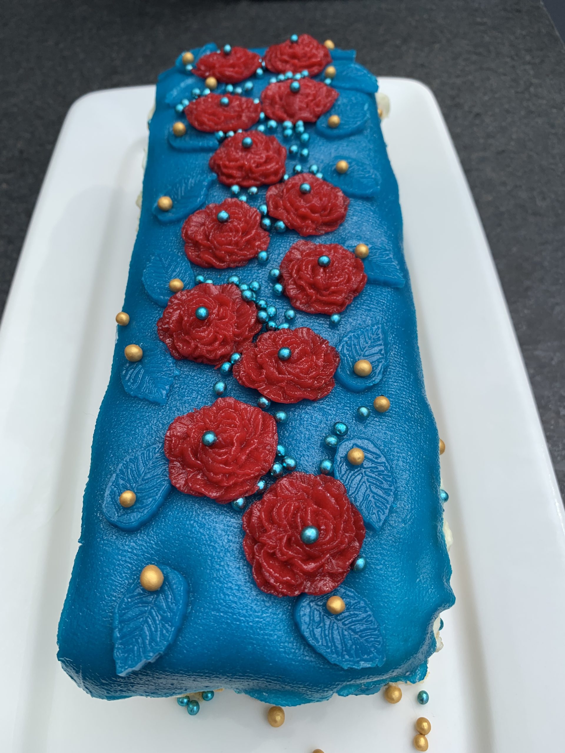 zomerse verjaardagstaart