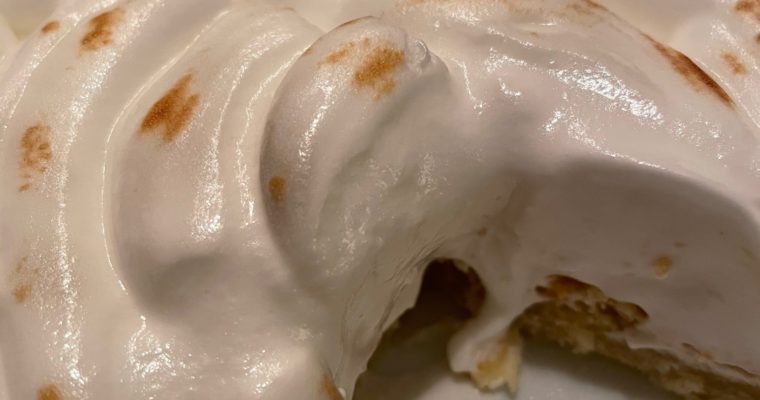 spijstaart met Italiaanse meringue