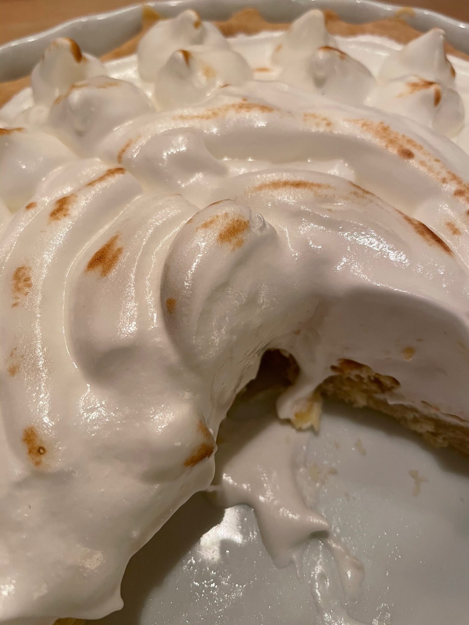 spijstaart met Italiaanse meringue