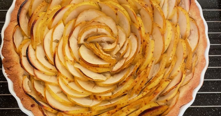 Naomi’s appels-appeltaart (en vanillesaus en meringue)