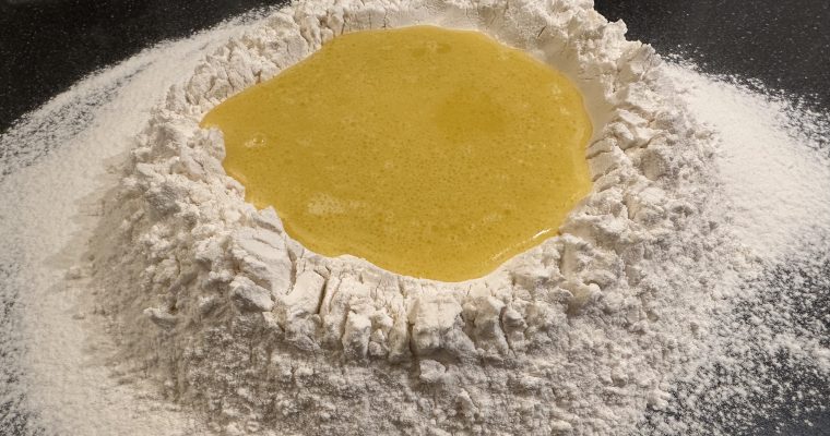 spinazie-ricotta-ravioli van zelfgemaakte pasta